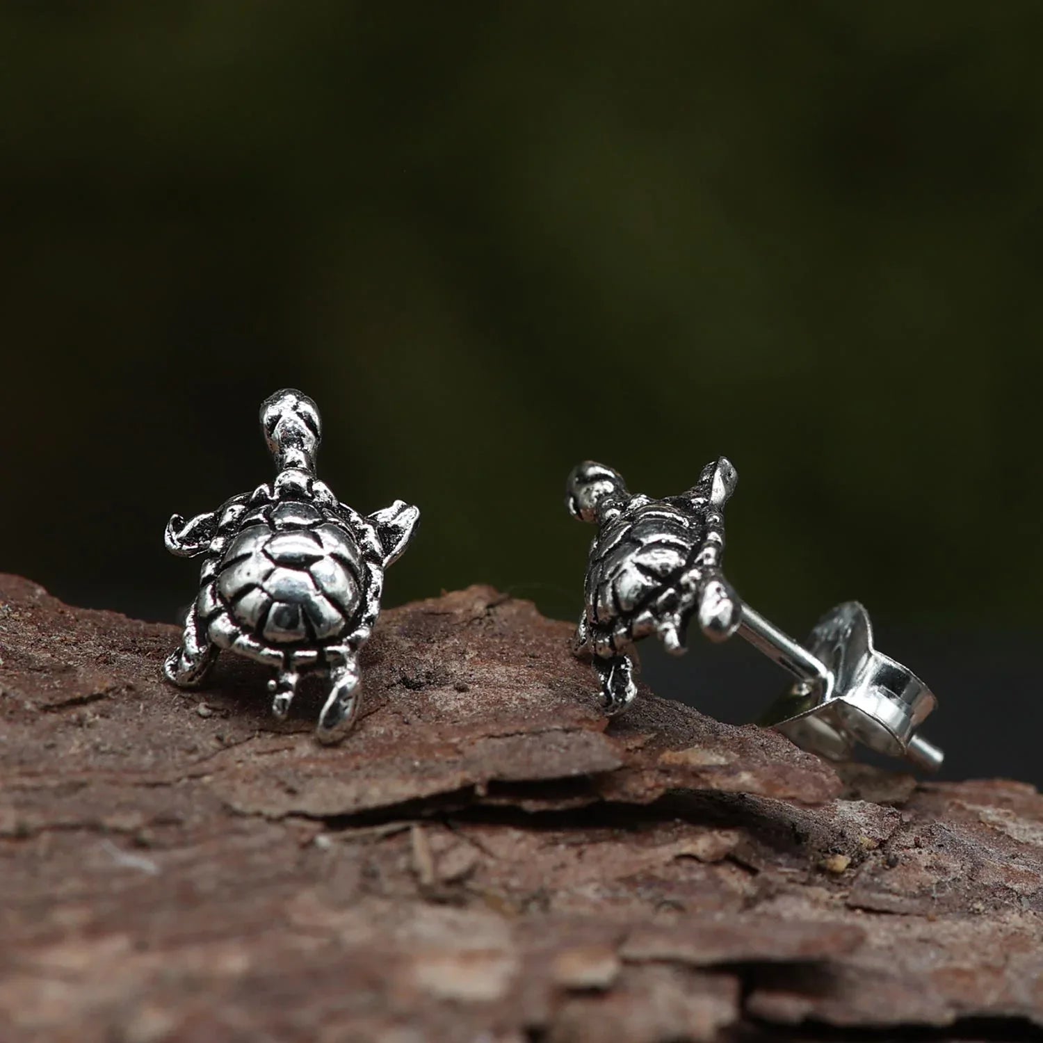 Schildkröte Ohrringe Silber Ohrschmuck Tiere