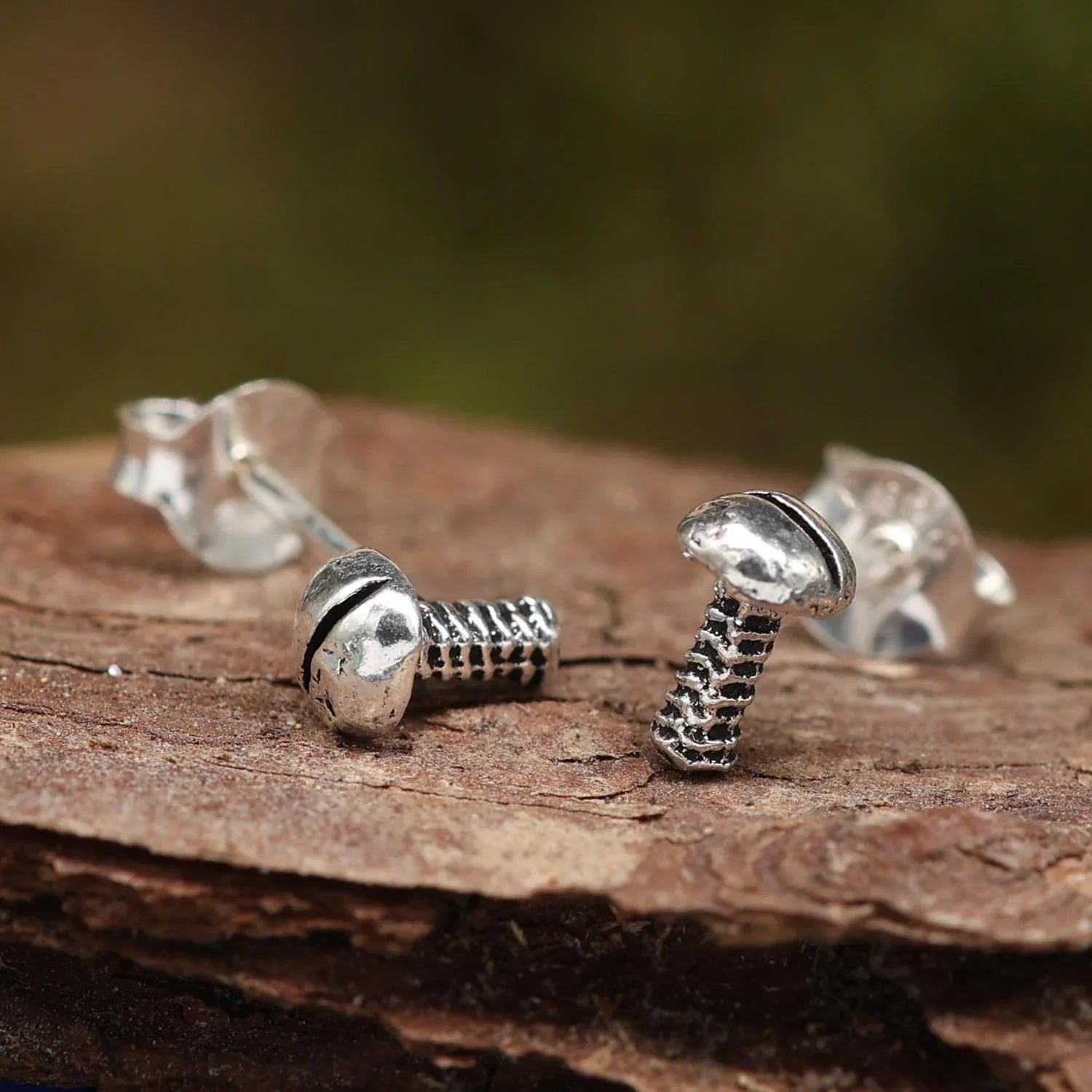Schraube silberne Ohrstecker Sterlingsilber Ohrringe Handwerker