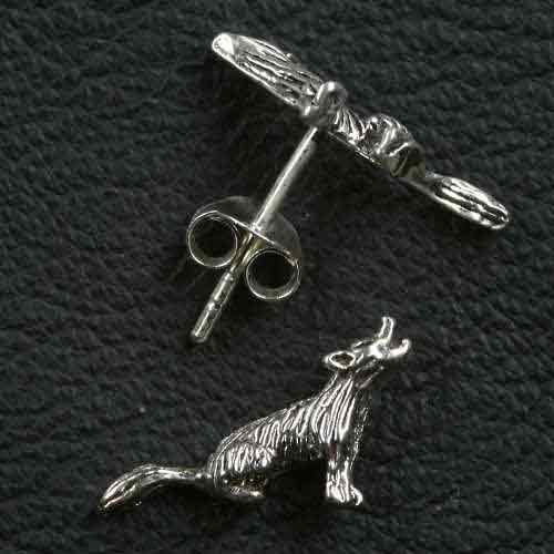 Wolf Ohrstecker Ohrschmuck Silber online