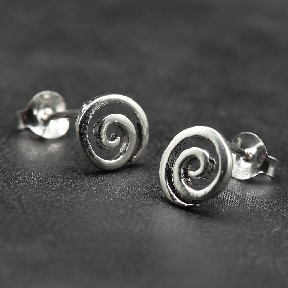 Spirale Ohrring Silber Schmuck Ohrstecker 925