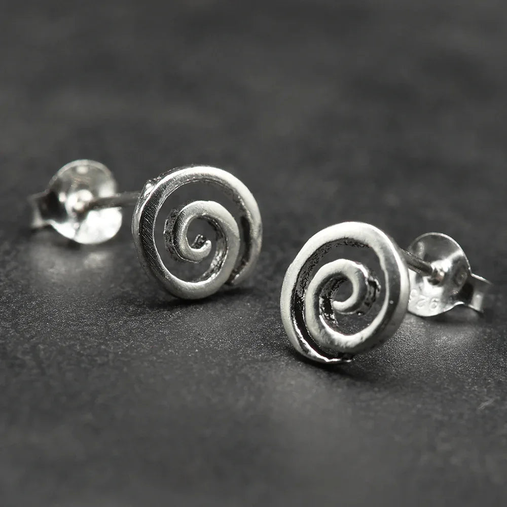 Spirale Ohrring Silber Schmuck Ohrstecker 925