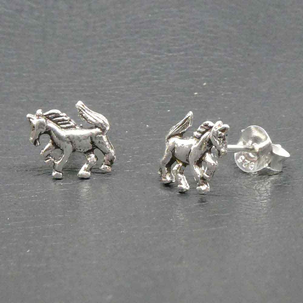 Pferd Ohrstecker Pony Ohrschmuck