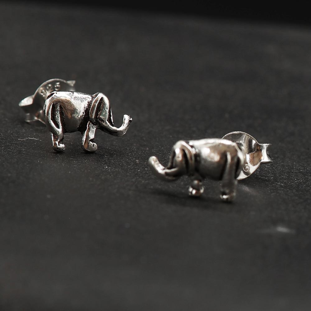Elefanten Ohrstecker aus 925 Sterlingsilber Ohrring Elefant