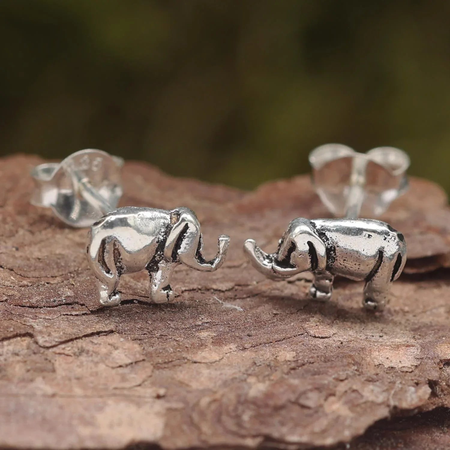 Elefanten Ohrring Silber Ohrstecker Glück