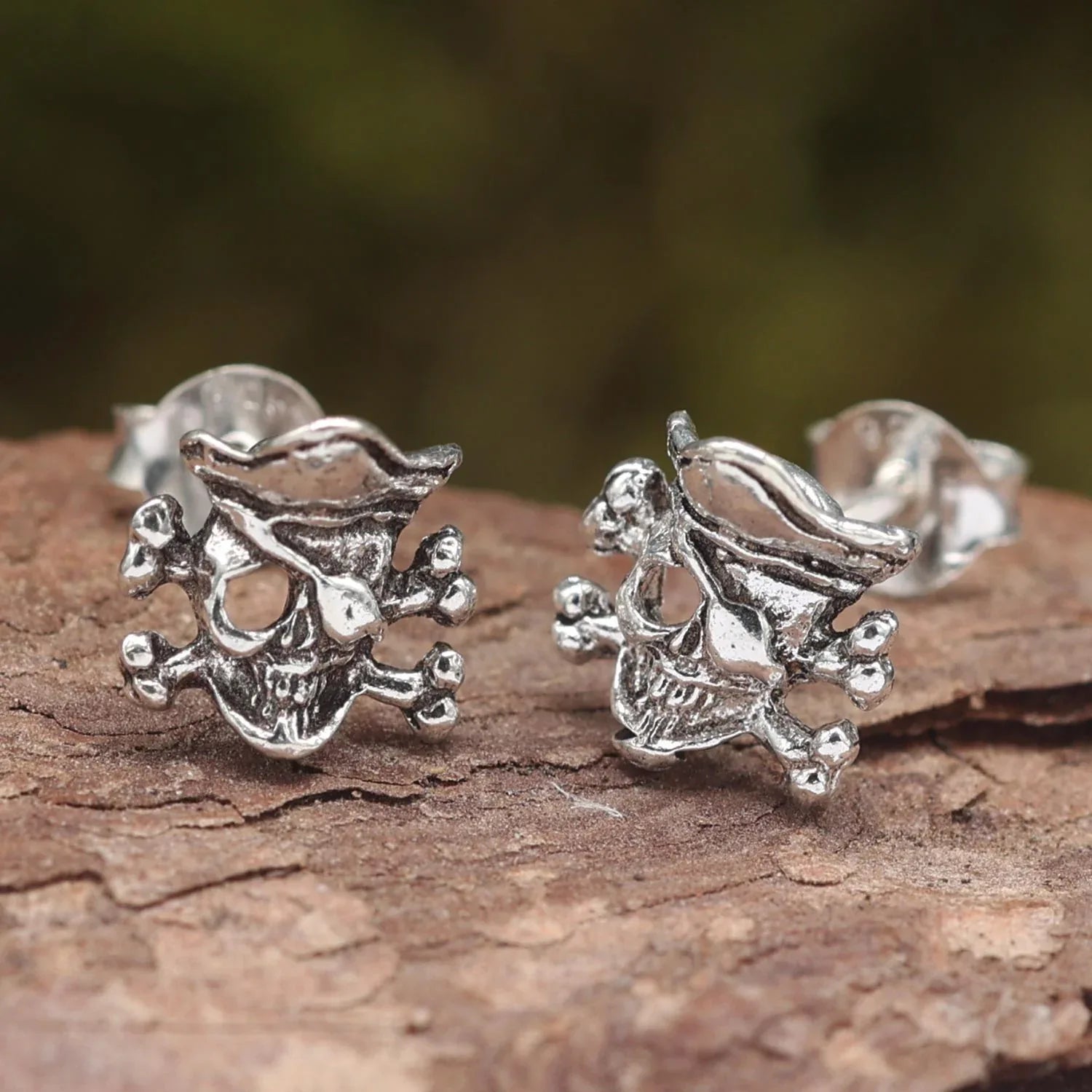 Pirat Ohrring Silber Ohrstecker