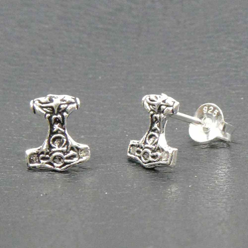 Thorshammer Ohrstecker Ohrschmuck