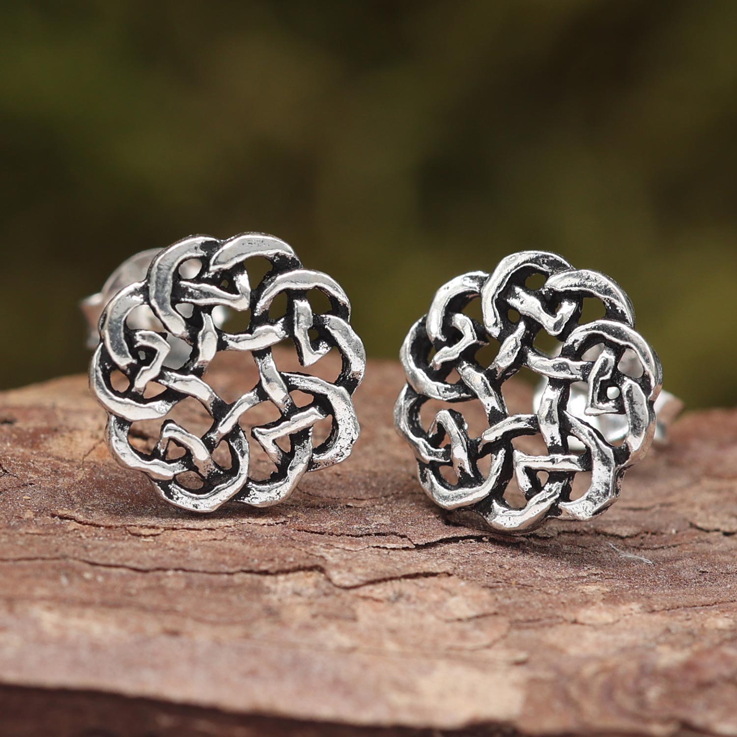 keltischer Ohrstecker 925 Silber Ohrschmuck Kelten Design