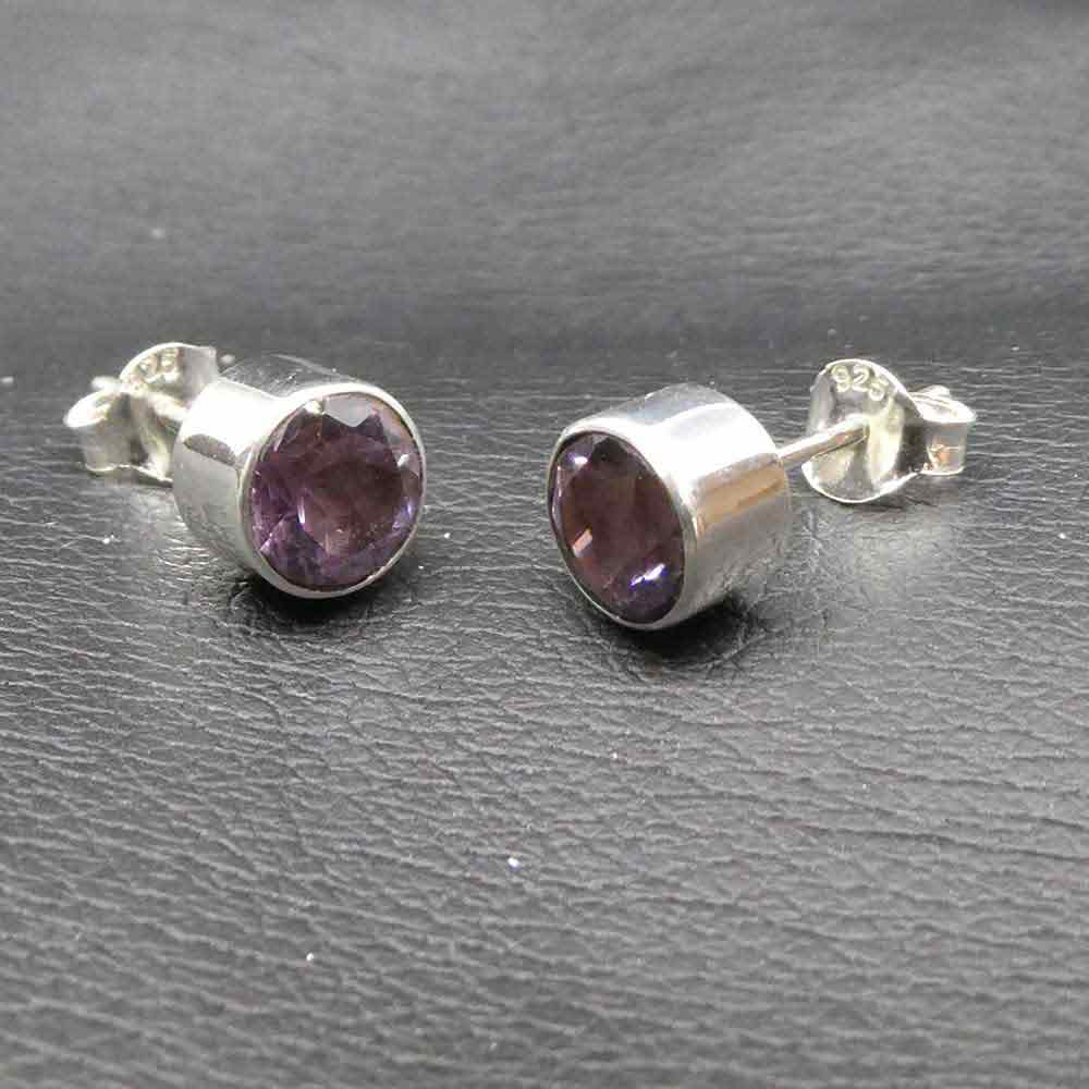 Steinschmuck Amethyst Ohrstecker