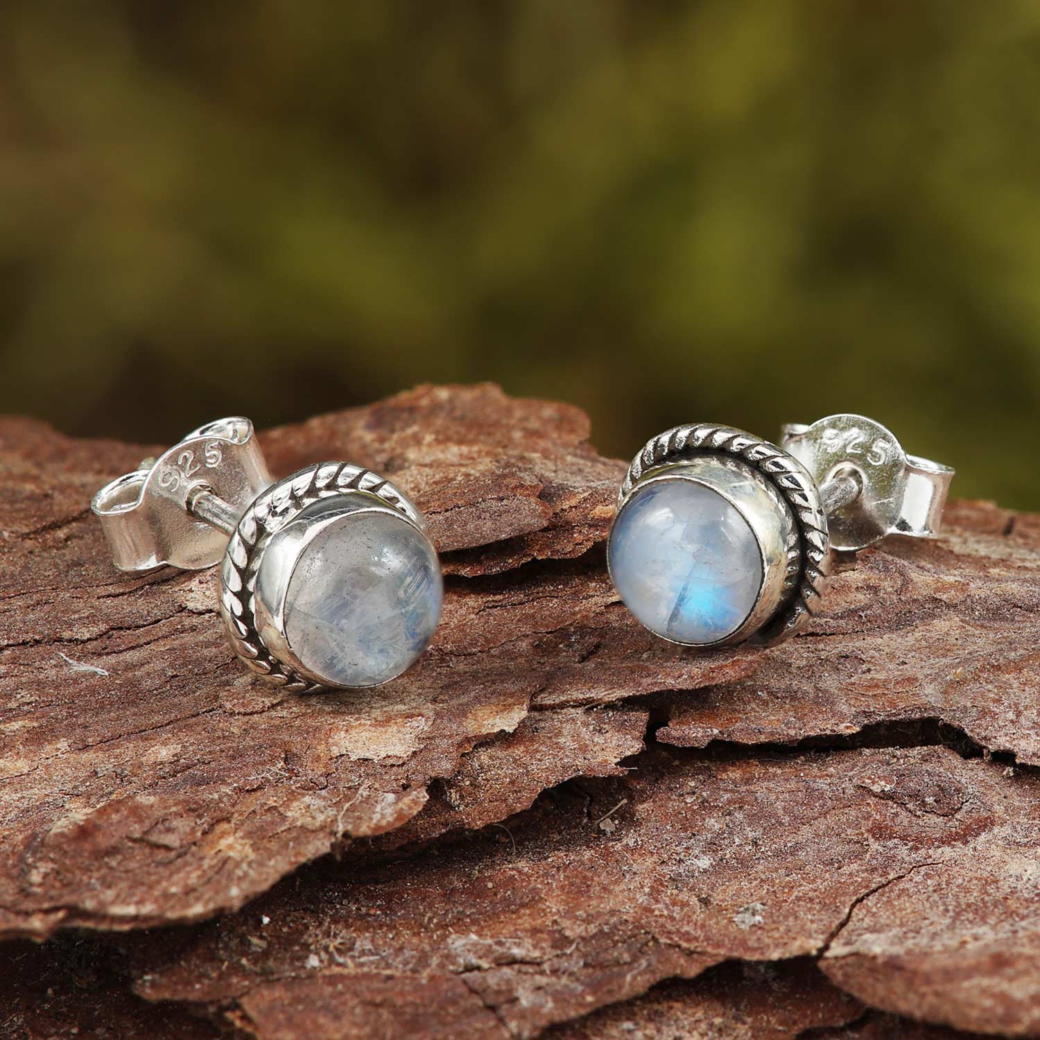 Mondstein Ohrring silber Damen Ohrschmuck