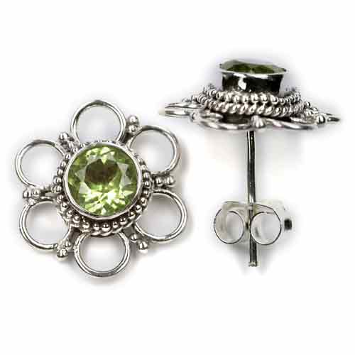 Peridot Ohrstecker Steinschmuck