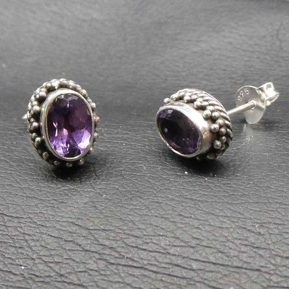 Amethyst Ohrstecker Ohrring Steinschmuck
