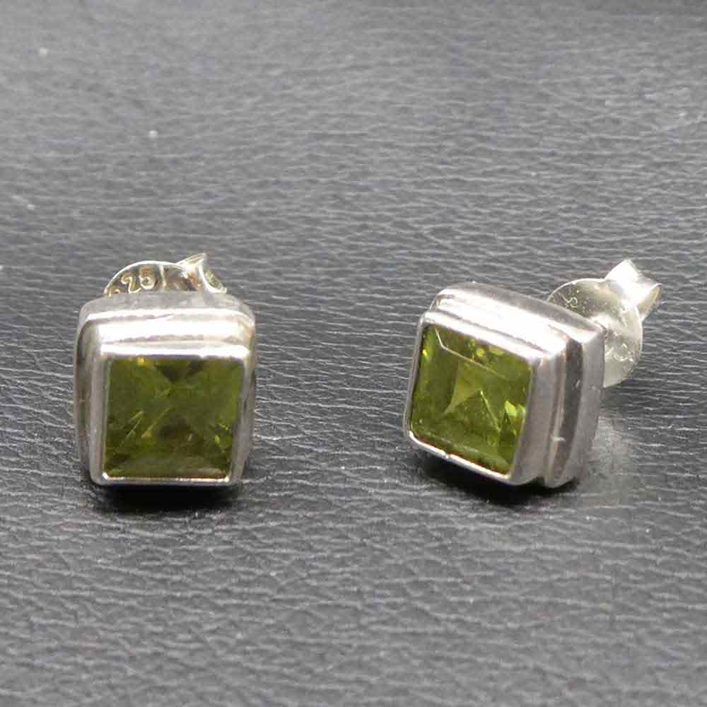 Peridot Ohrringe Silber ohrstecker