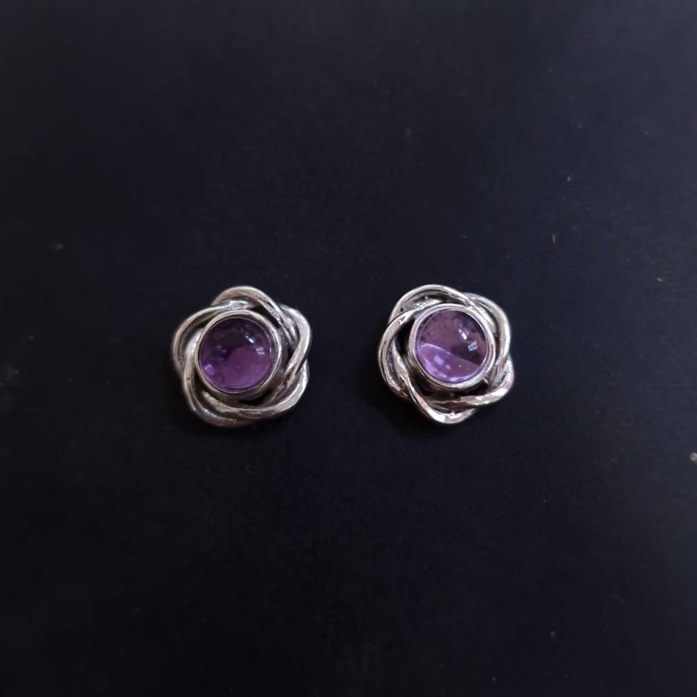 Ohrschmuck 925 Silber echter Amethyst
