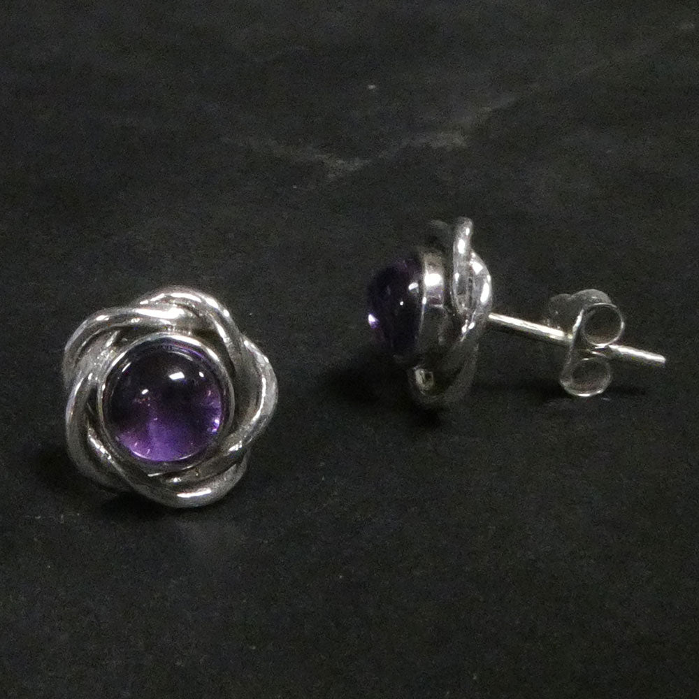 Amethyst Ohrstecker 925 Siolber Damen Ohrringe edel