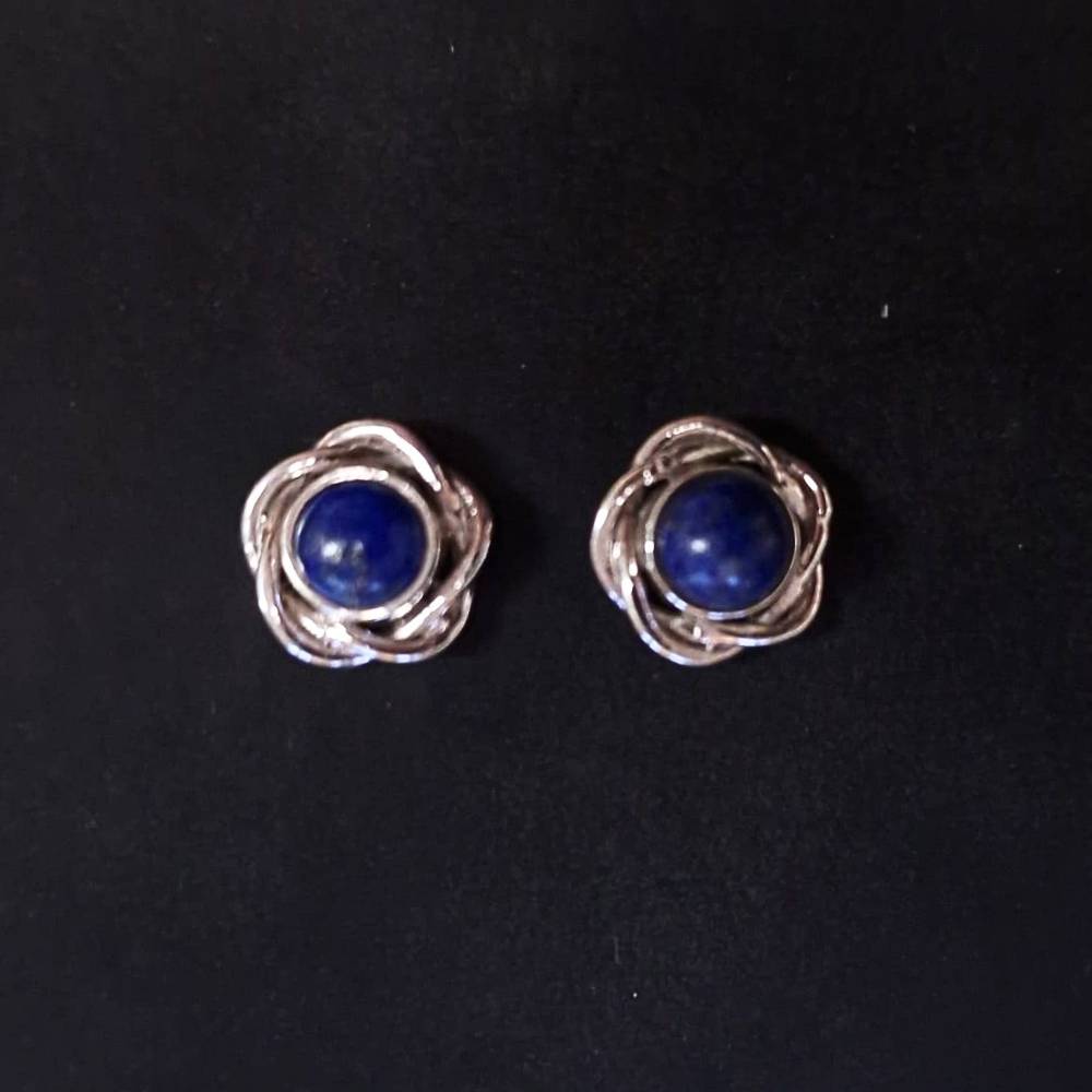 Ohrschmuck 925 Silber echter Lapislazuli