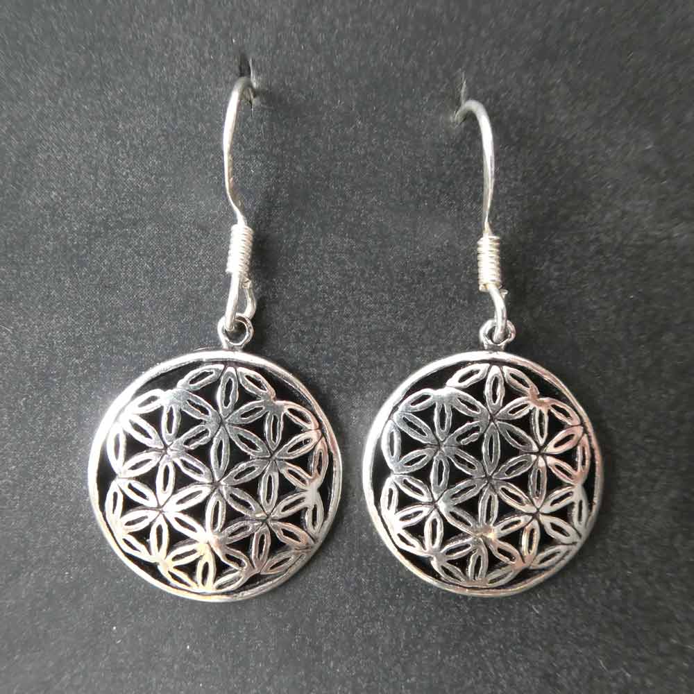 Blume des Lebens Schmuck Ohrringe