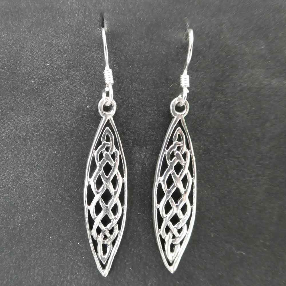 Keltischer Ohrschmuck lange Einhänger