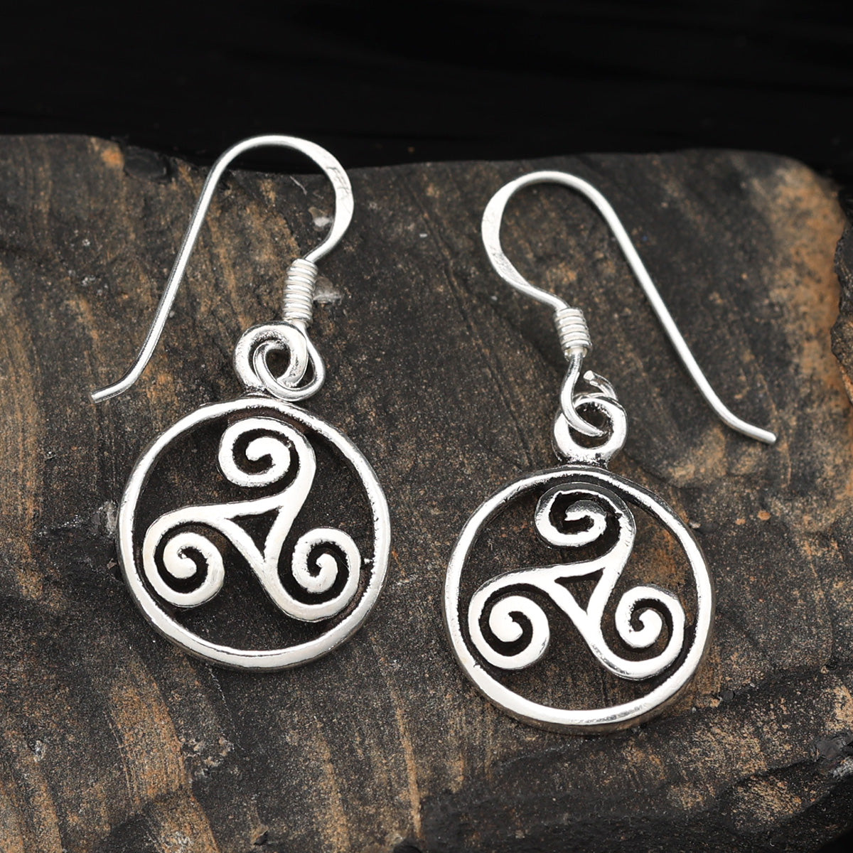 Feiner keltischer Ohrschmuck edles Silber
