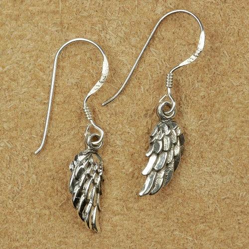 Flügel Ohrringe 925 Silber Ohrschmuck Einhänger Engel
