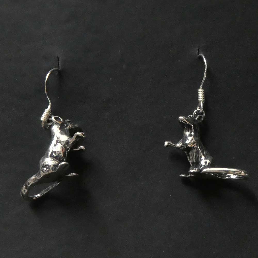 Ratte Silberschmuck Ohrhänger Einhänger Punk Gothik