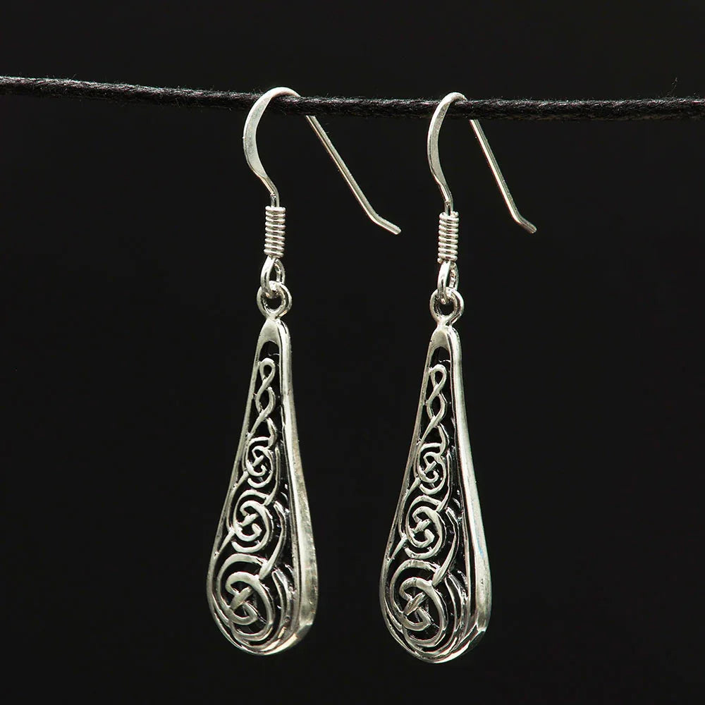 Ohrhänger Keltischer Knoten Ohrringe Ohrschmuck 925 Silber Mittelalter Schmuck