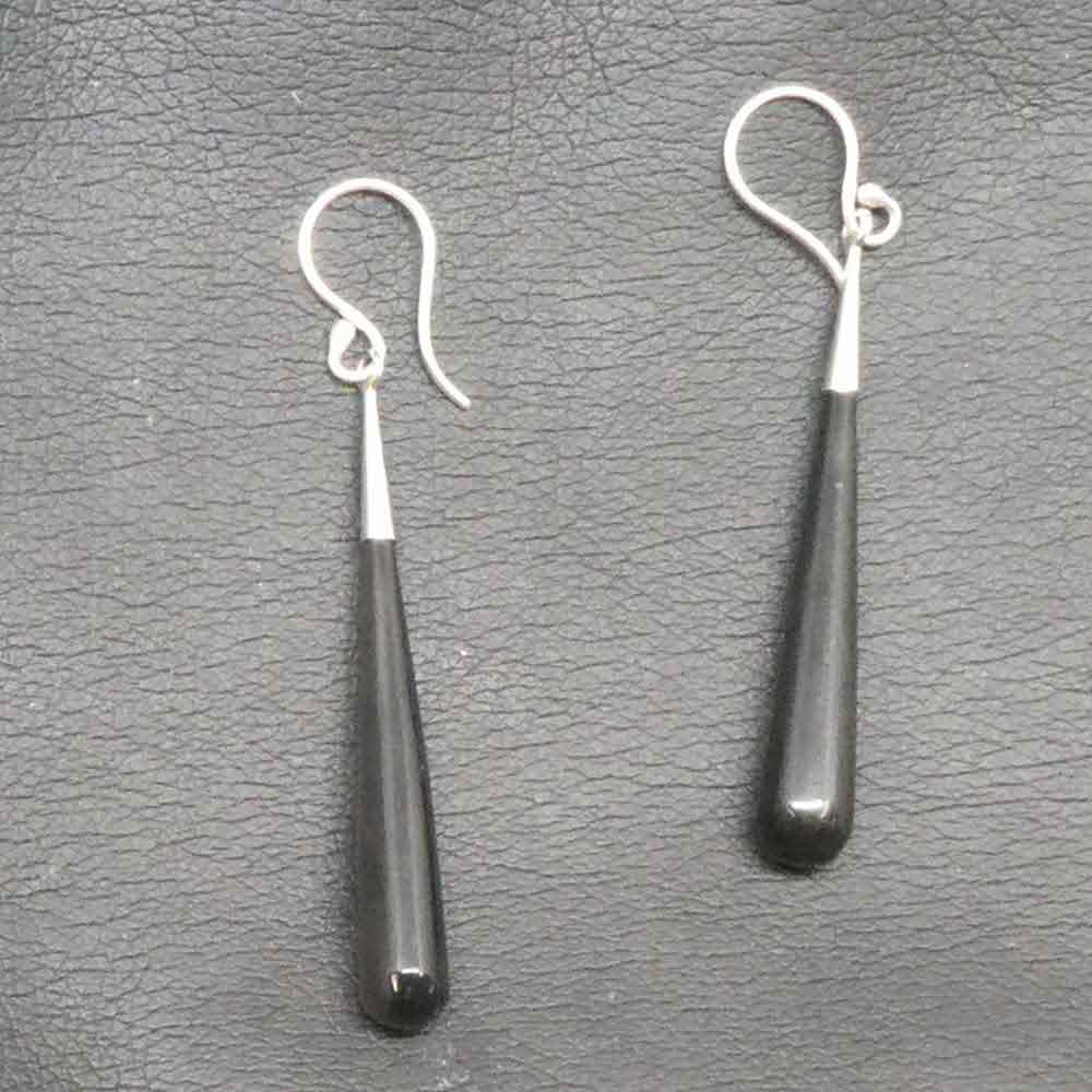 Silber und Horn Ohrringe Kombination