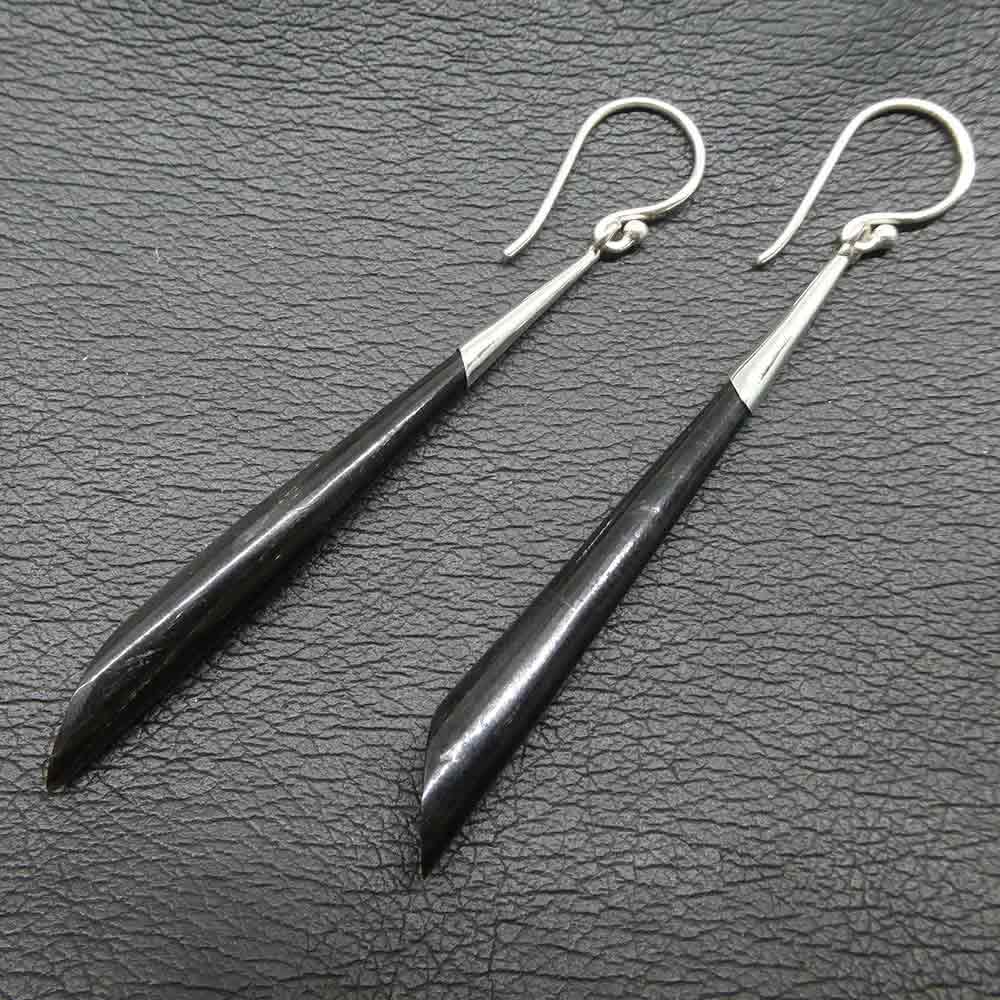 Horn Ohrschmuck 925 Silber Ohrhänger Handarbeit Fair gehandelt individuell