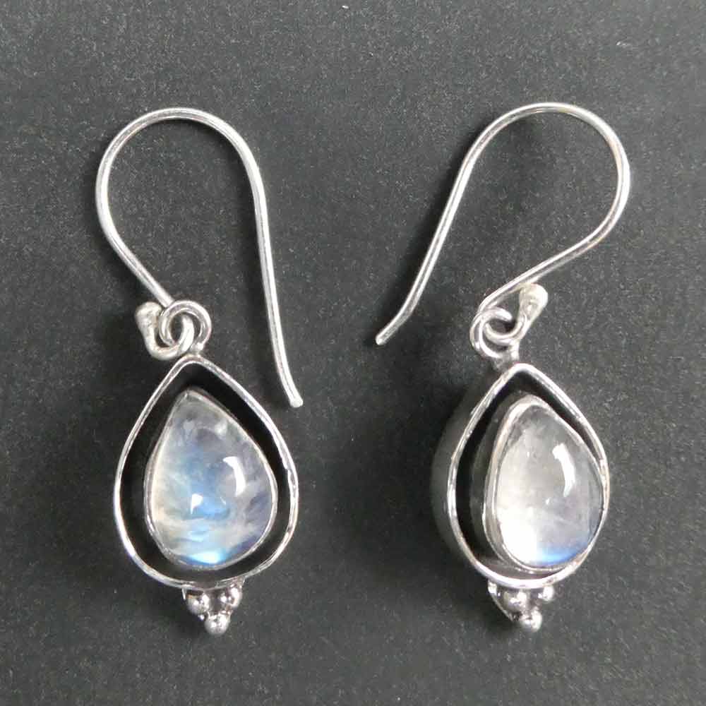 Edle Monstein Schmuck Ohrringe Silber schimmernd 925 Sterlingsilber