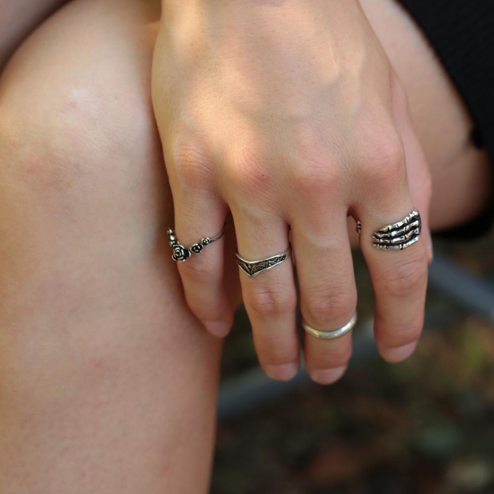 Silberringe 925 Silberschmuck Ringe filigran gearbeiteter Schmuck für die Hand