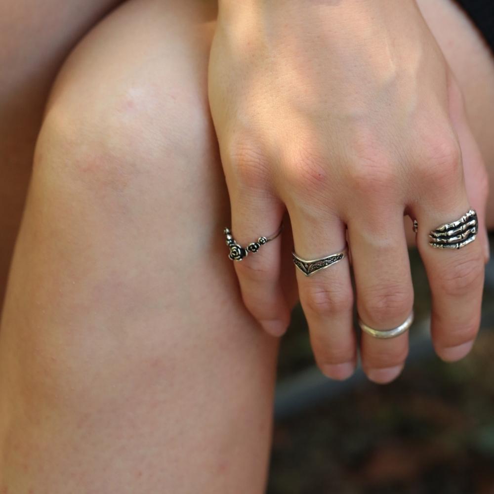 Ringe rosenkranz filigran gearbeiteter Silberschmuck Ringe Rosen