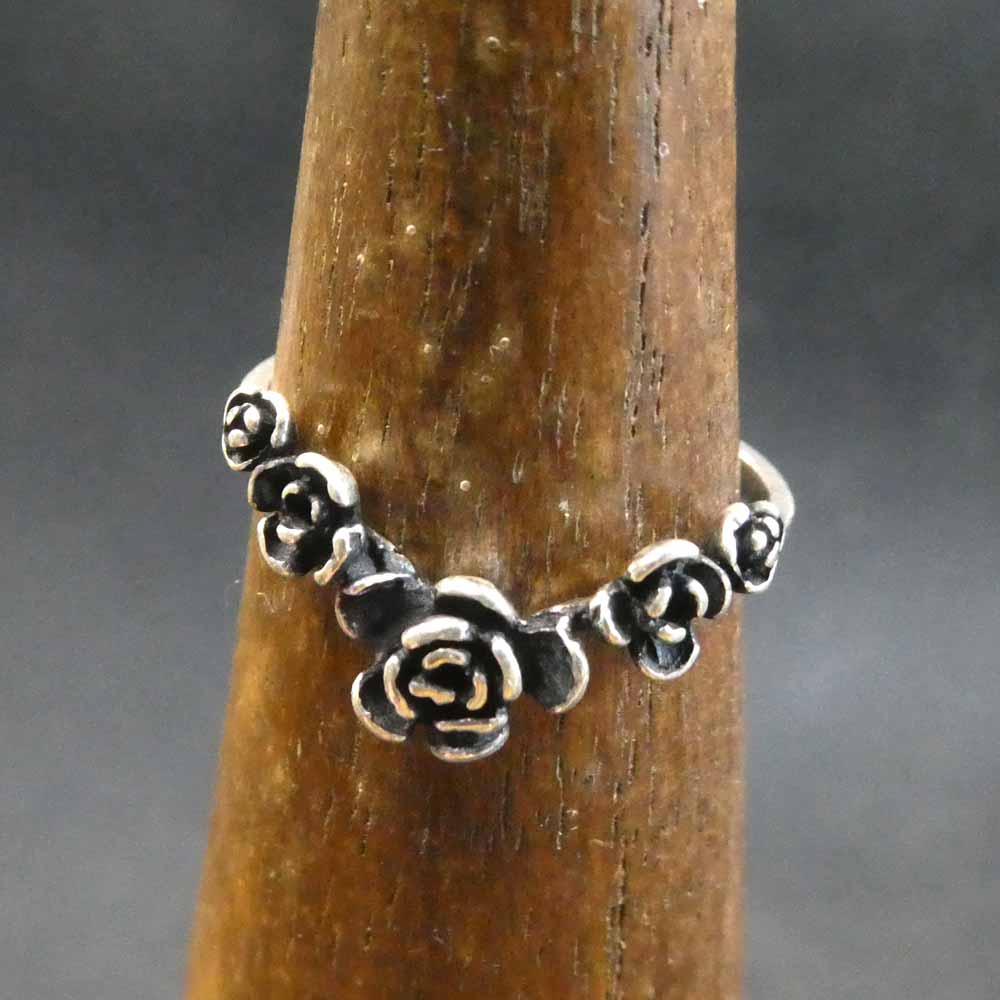 Ring Silber Röschen