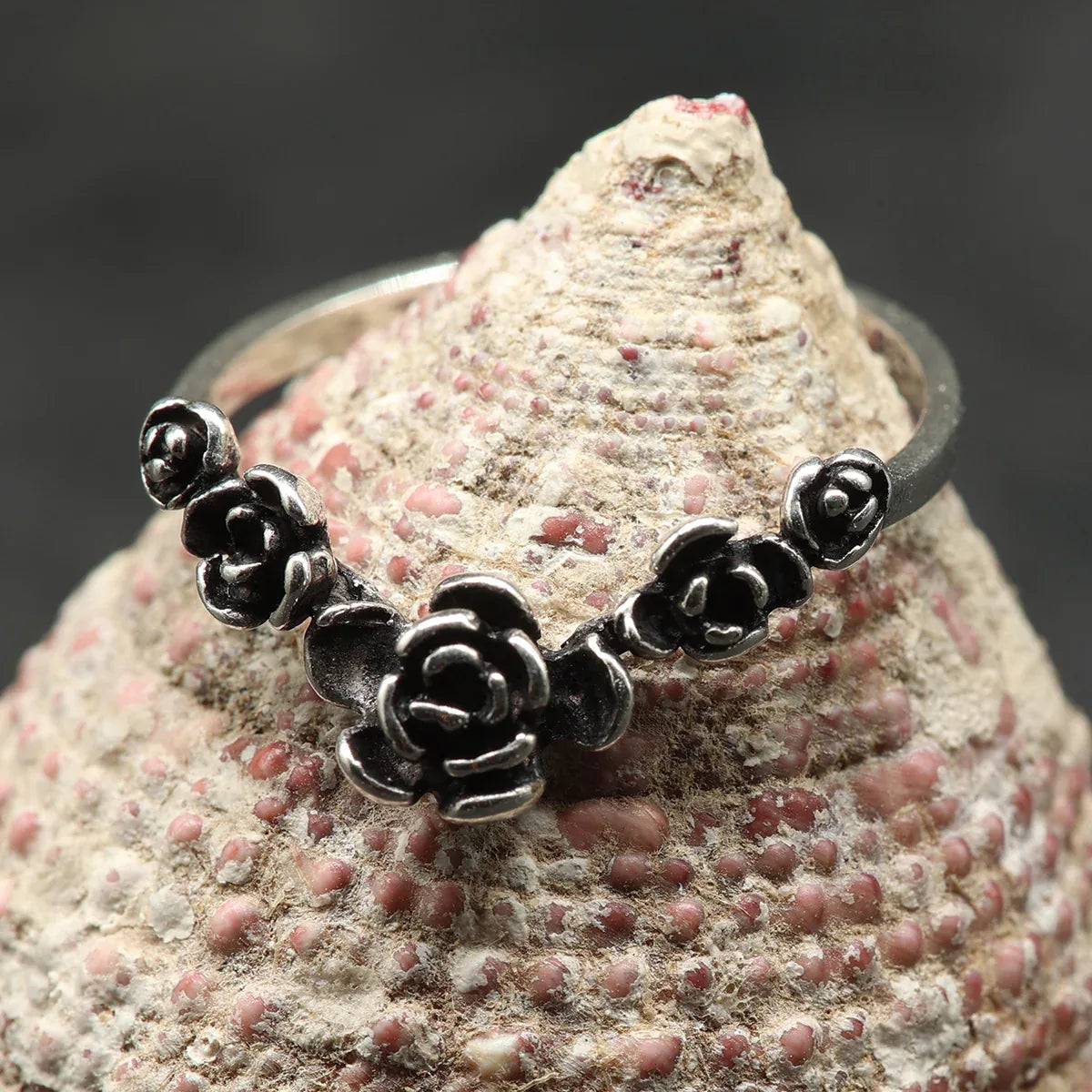 Röschen Silberring Damen Mädchen Sterlingsilber