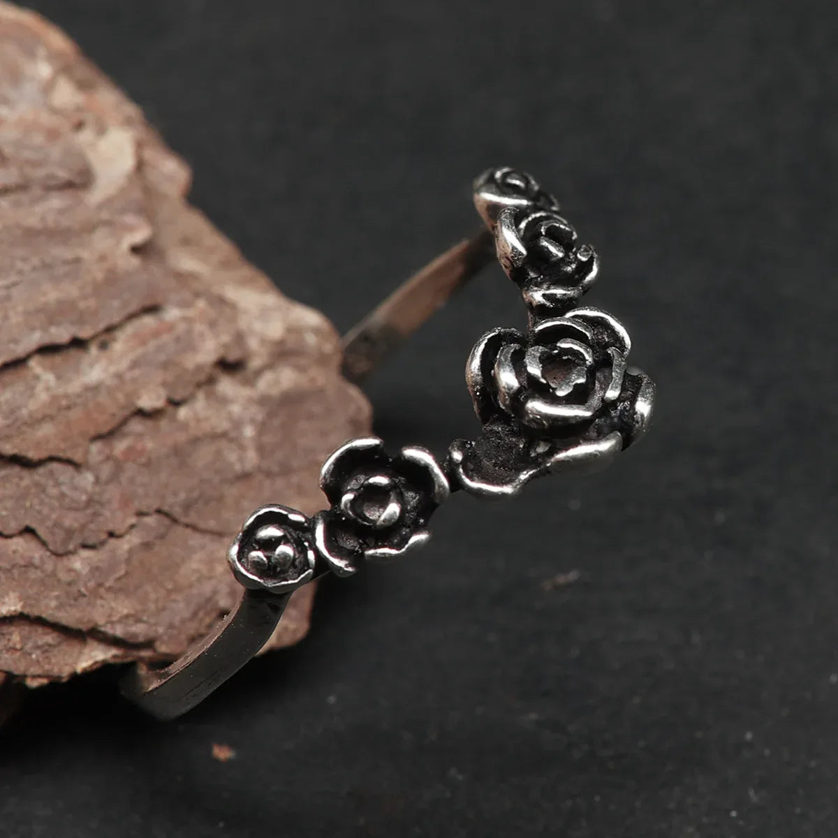 Rosen Ring Damen 925 Silber Rose Silberring Mädchen