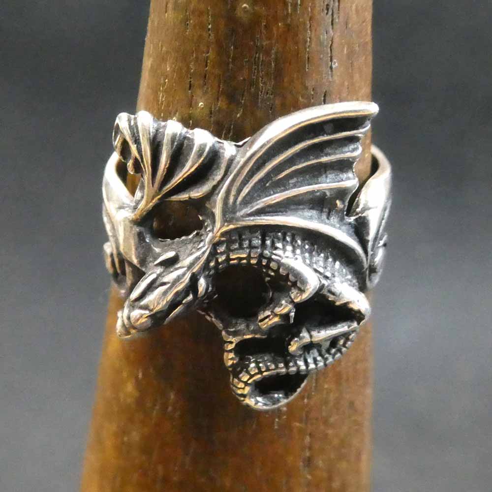 Drachen Ring Silber Schmuck