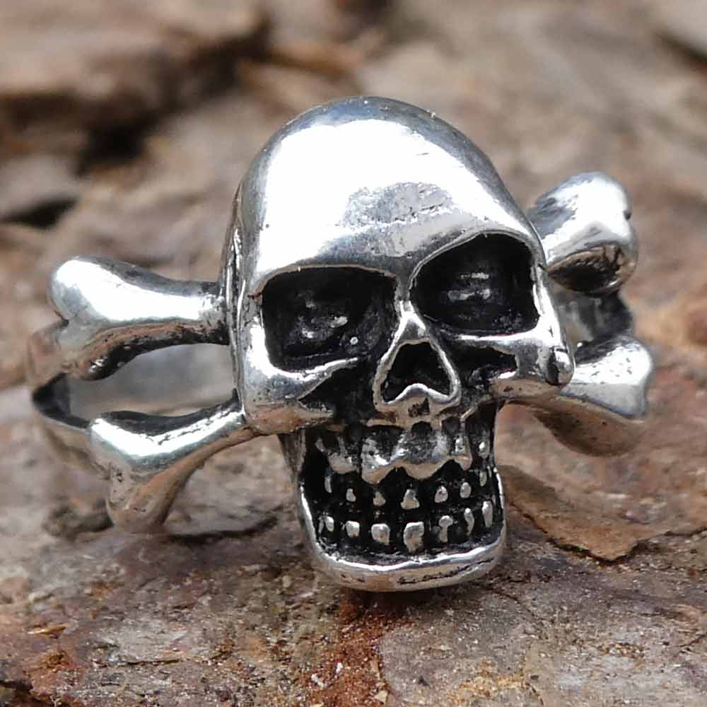 Totenkopf Silberring Schmuck