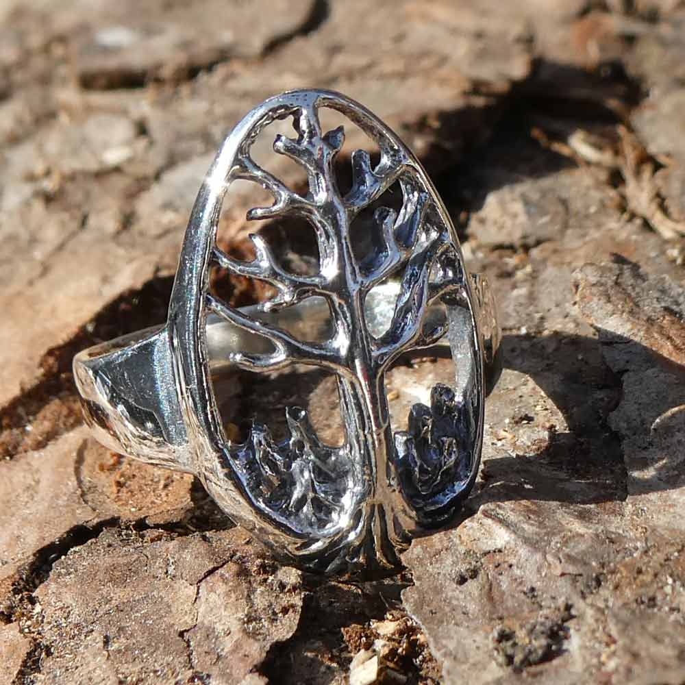 Baum Ring 925er Silber