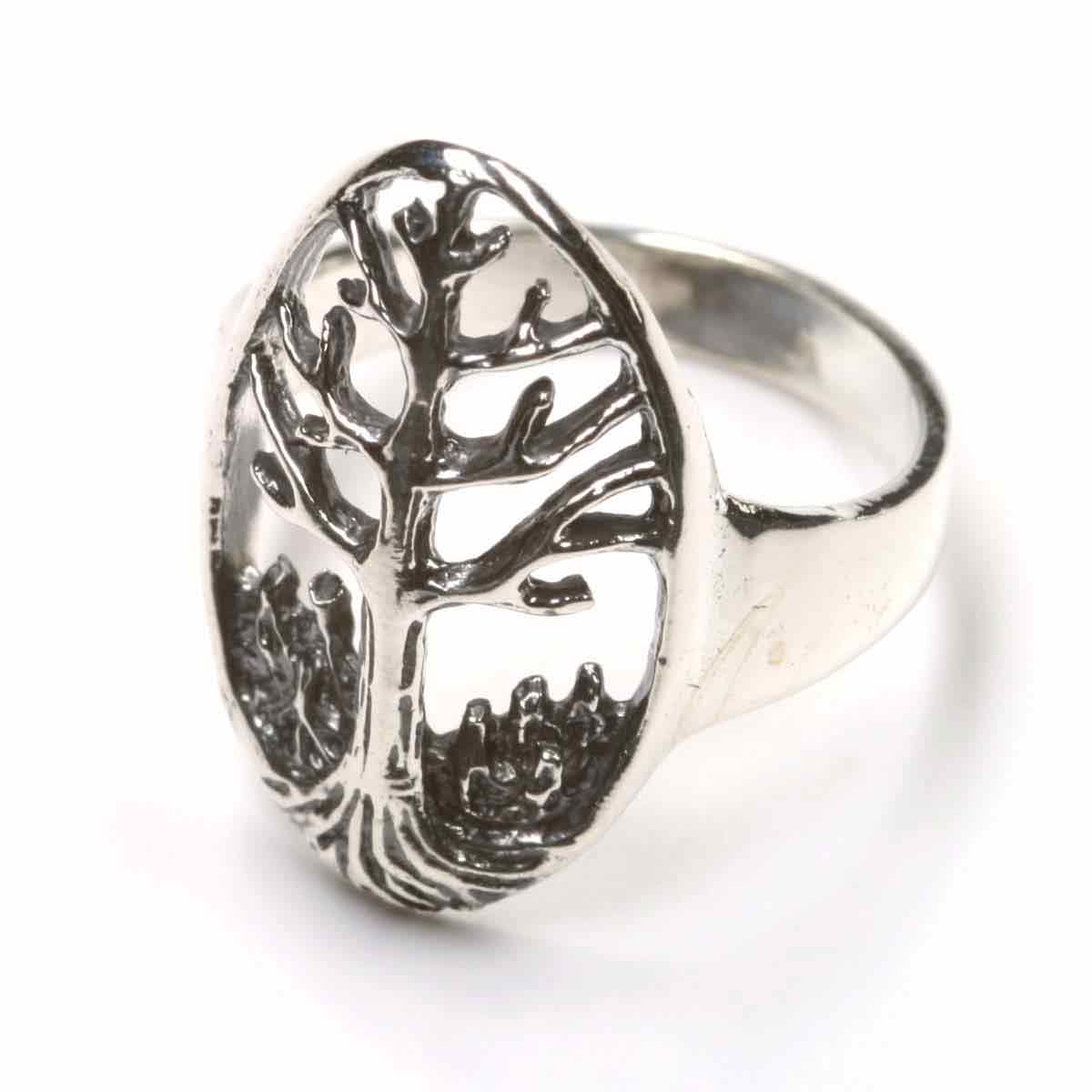Lebensbaum Silberring Schmuck 925 Silber
