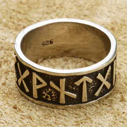 Runen Ring Schmuck Silber Futhark