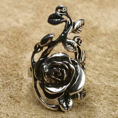 Rose Silberring Schmuck