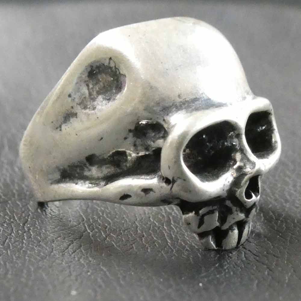 Totenkopf Ring Silber Rießig Männerring