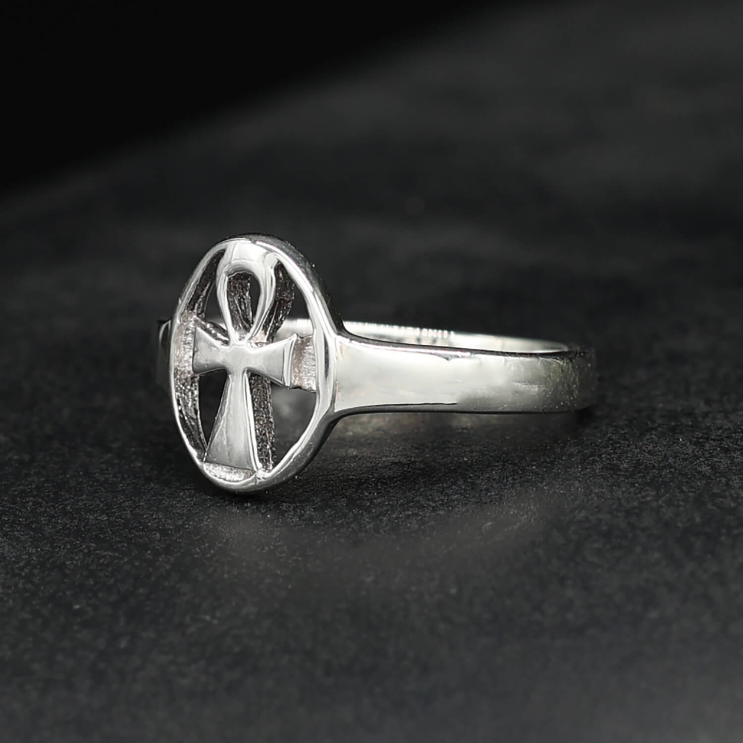 Ankh Damenring Silber Schmuck Ring Henkelkreuz Herren
