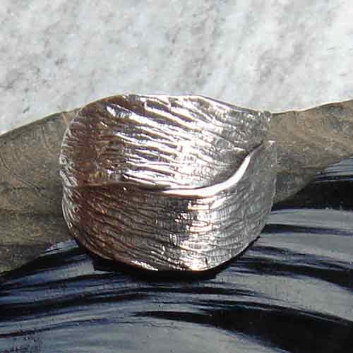 ausgefallener Silberring leicht größenverstellbar