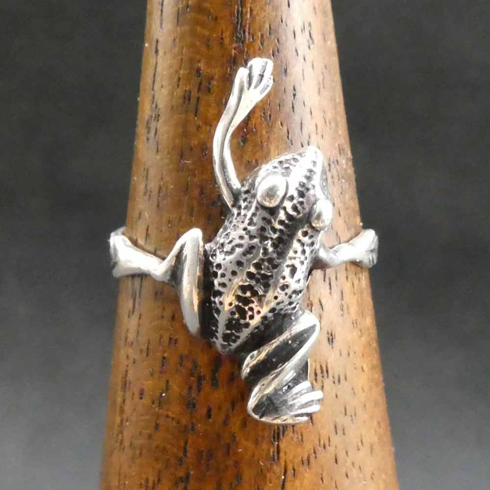 Frosch Silber Ring Frauen Schmuck