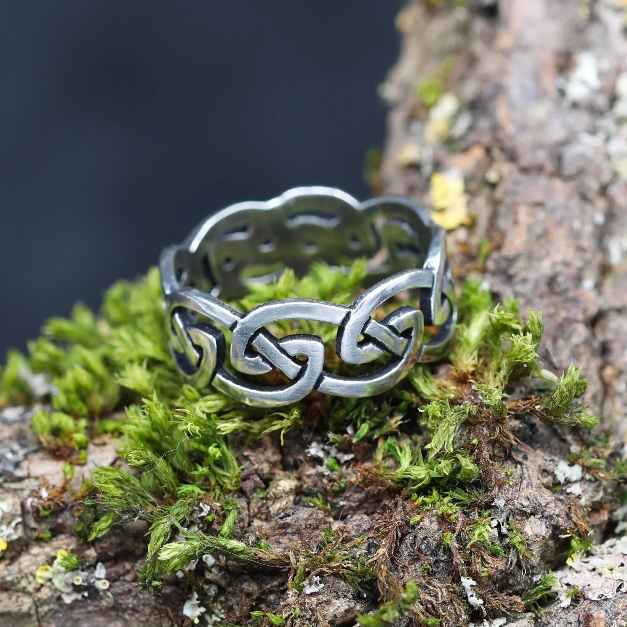 keltischer Silberring viele Größen aus 925 Silber Damen Herren Partner Ring