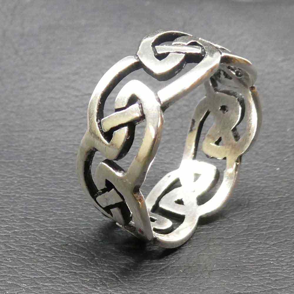 Kelten Ring Silber Damen Herren