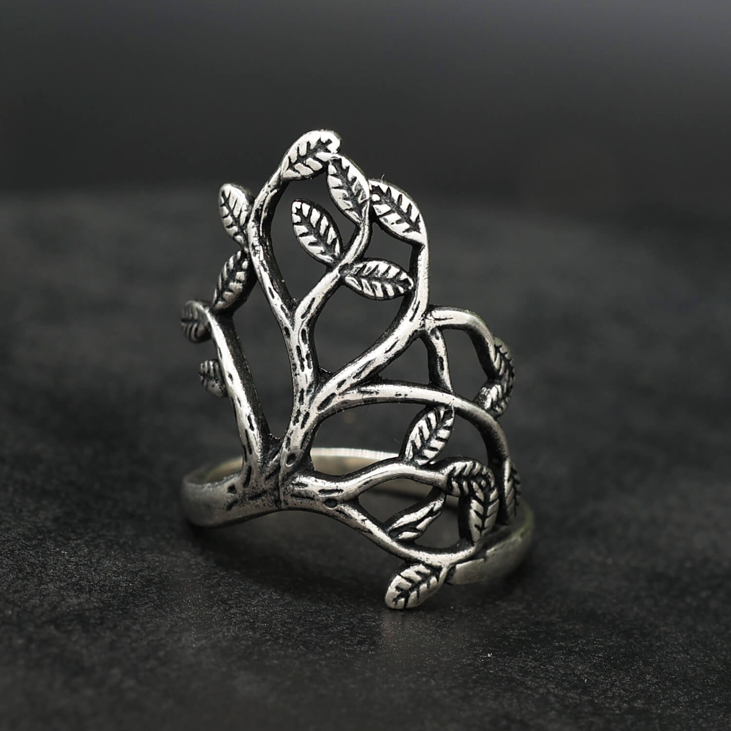 Zweig Damenring Silber Schmuck Ring Herren edles Design