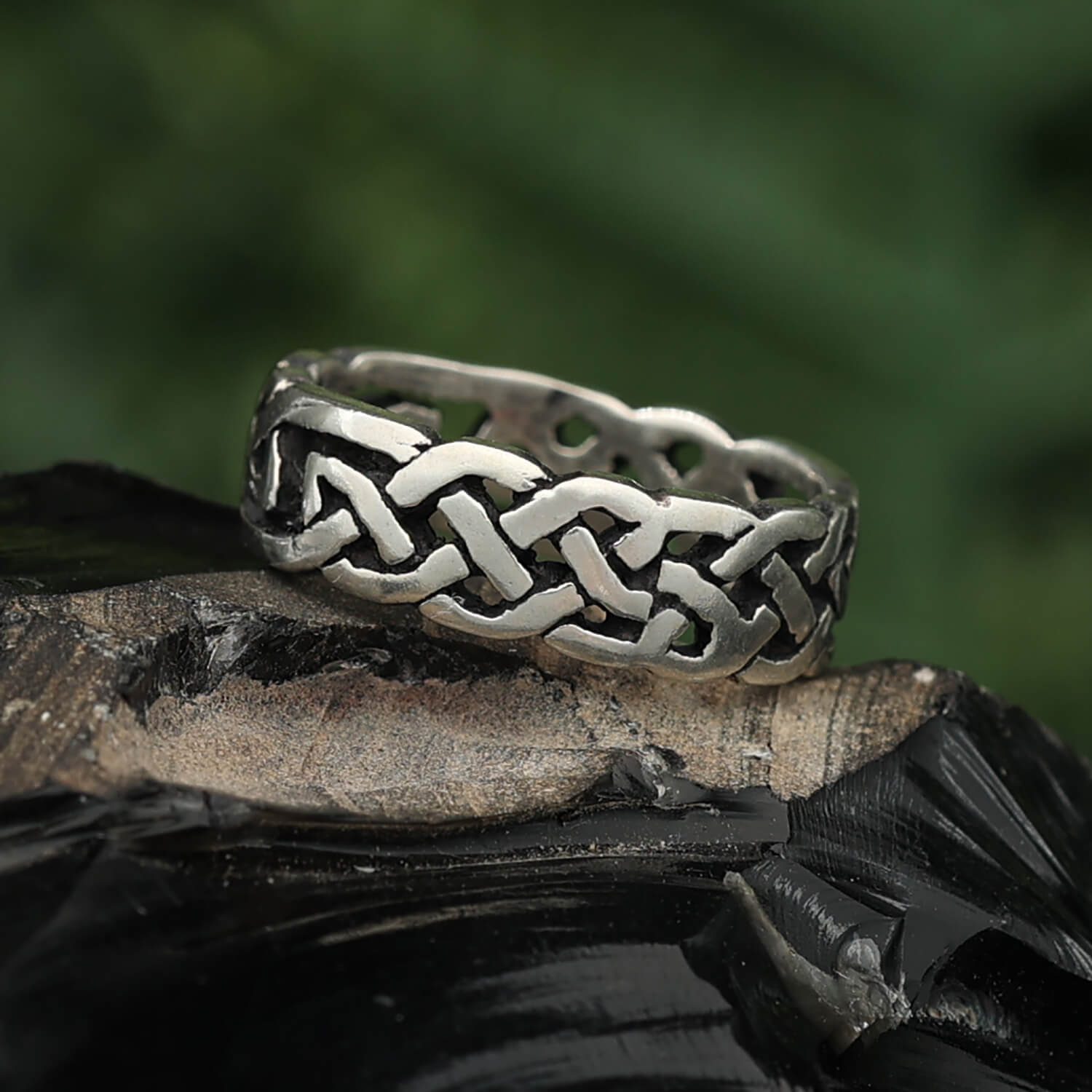 Celtic ring, jewelry, silver band ring, 925 silver