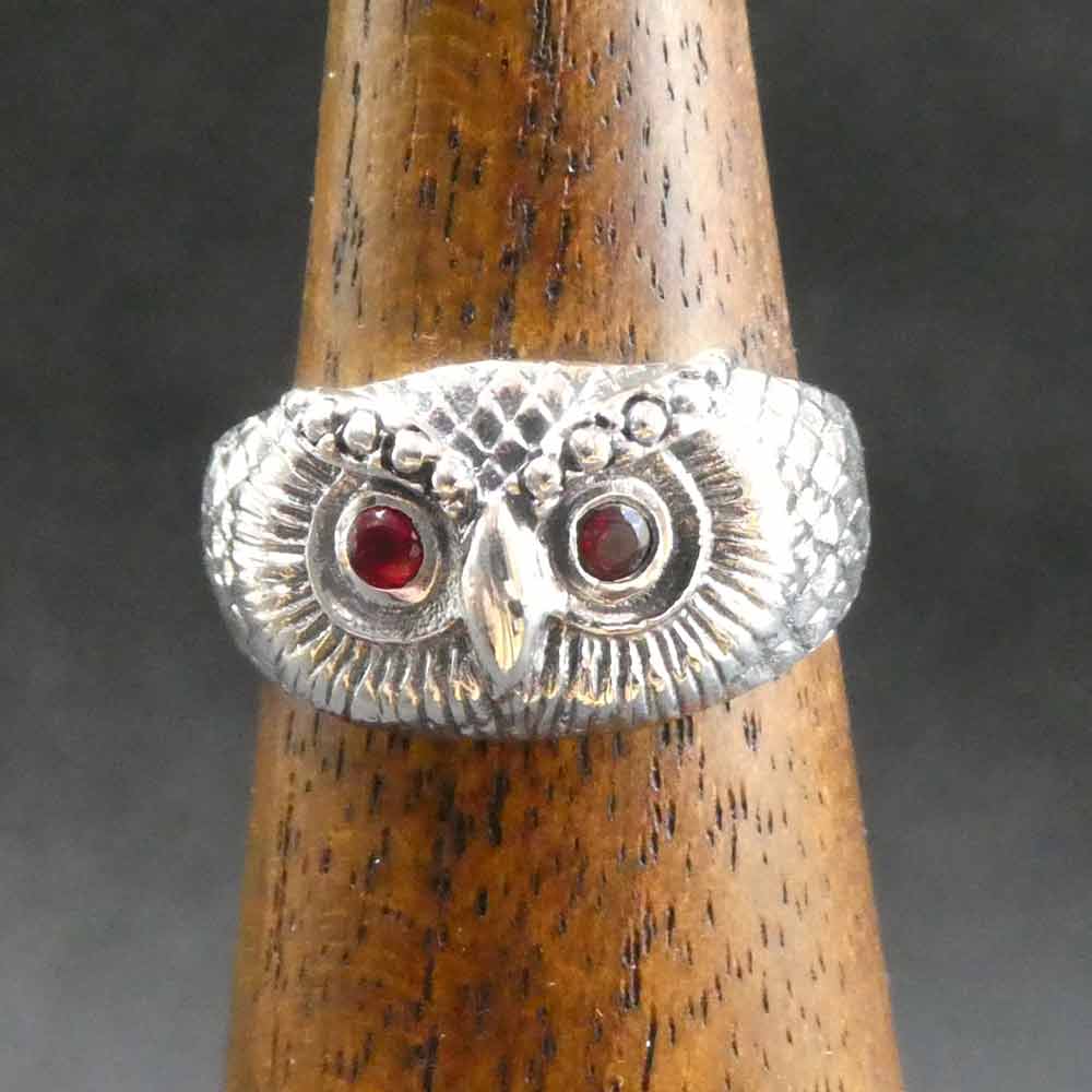 Eulen Silberschmuck Ring