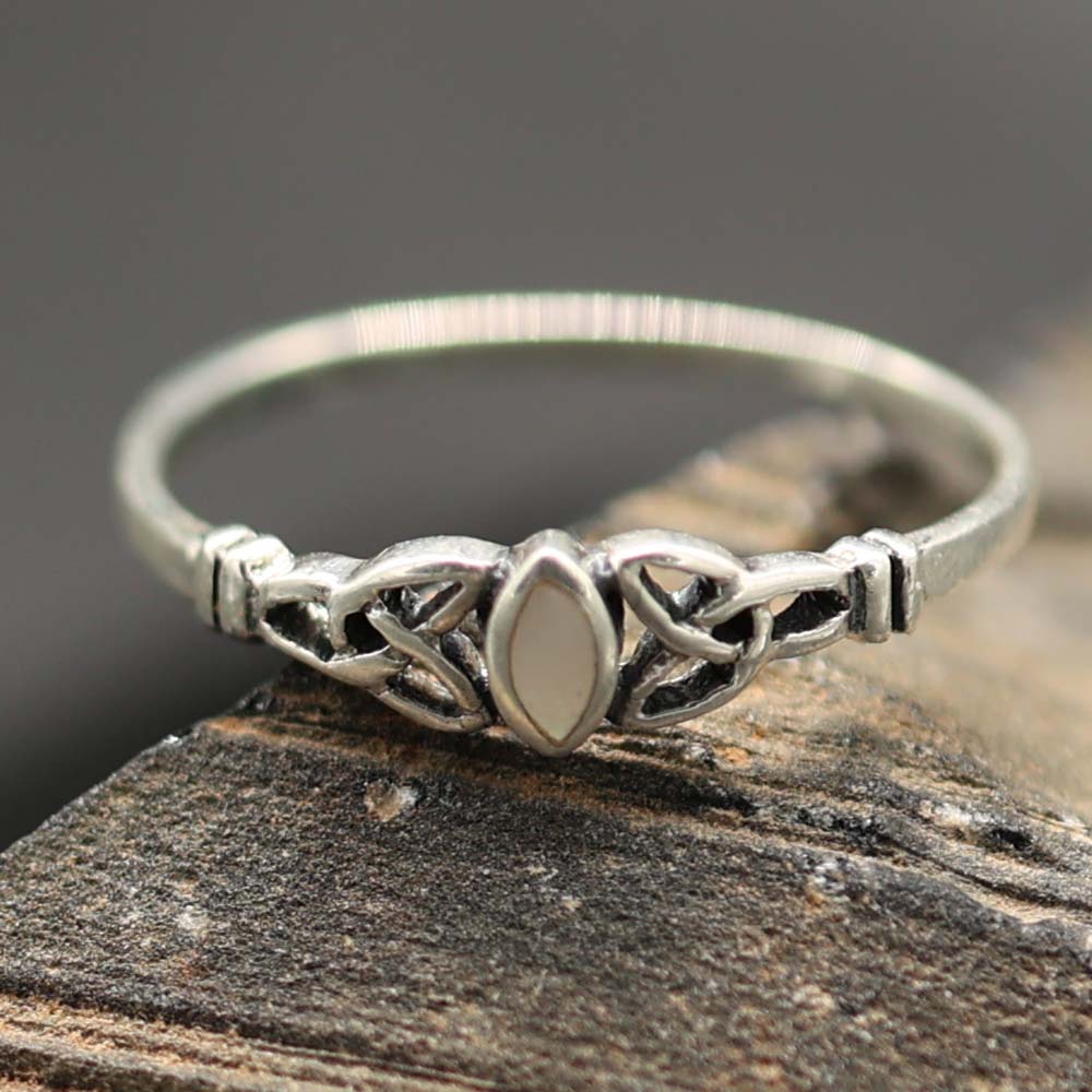 Ring Silber Damen zarter keltischer Silberring