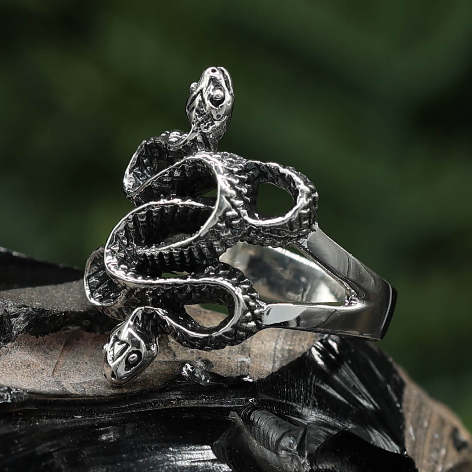 Schlange Ring Damen Herren Silberring 925 Silber Schlangen
